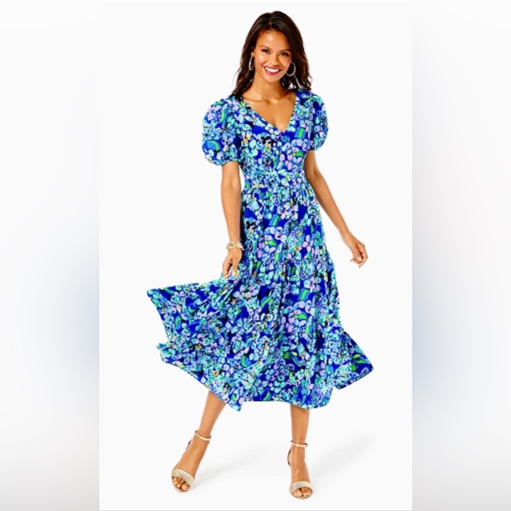 Lilly Pulitzer Grace Tiered Midi Dress